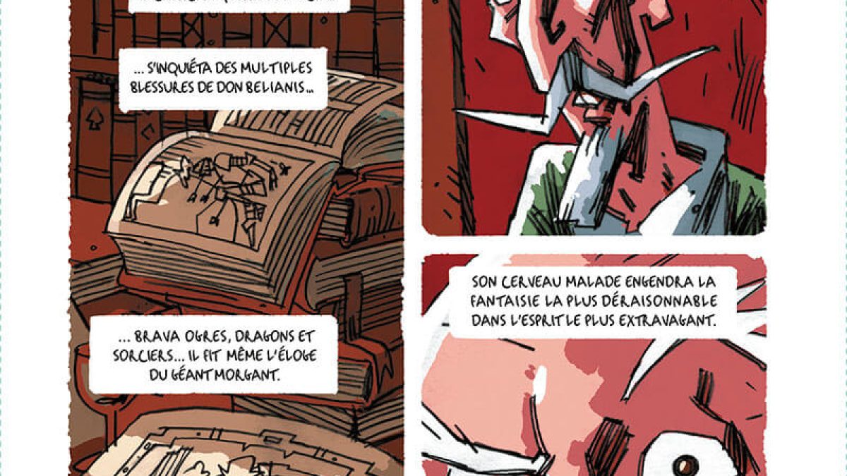 Les aventures de Don Quichotte de la Manche de Rob Davis d'après Cervantès (Steinkis - Aux confins)