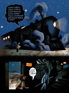 Train de nuit dans la voie lactée d'Adrien Demont (Morgen)