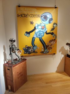 Les aventures fantastiques de Sacré Coeur d'Amélie Sarn et Laurent Audouin - Exposition Médiathèque de Poitiers (crédit photo : Damien Canteau / Comixtrip)