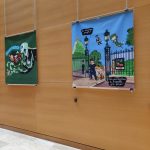 Les aventures fantastiques de Sacré Coeur d'Amélie Sarn et Laurent Audouin - Exposition Médiathèque de Poitiers (crédit photo : Damien Canteau / Comixtrip)