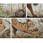 Le monde sauvage le lynx boréal de Sylvain Bauduret (éditions La Gouttière) - Un printemps de livres illustrés