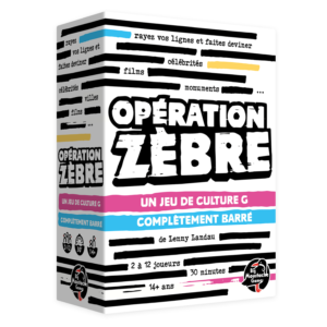 Opération zèbre boîte de jeu 3d