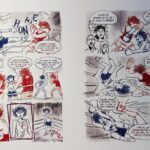 Exposition LGBTQcomics lettres d'amour à la bande dessinée à la Cité internationale de la BD d'Angoulême (Crédit photo : Comixtrip / Damien Canteau) - Irène Le Roy Ladurie, Jean-Paul Jennequin, Bastien Pépin