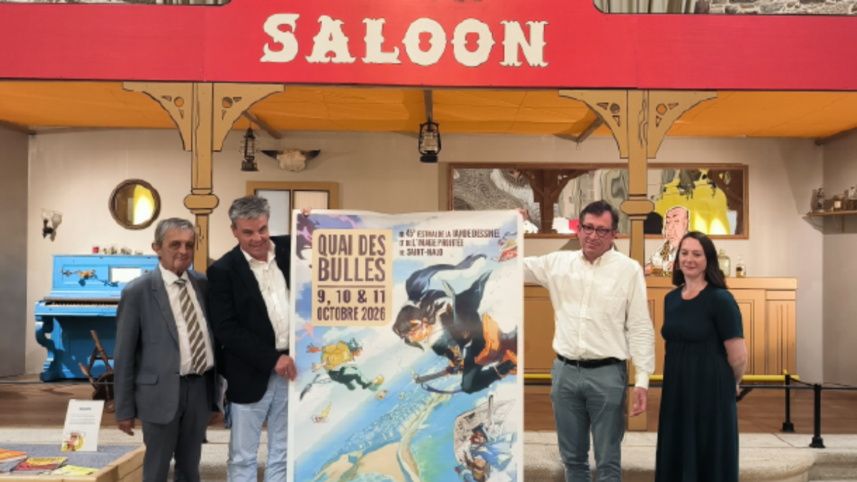 Conférence de presse Quai des Bulles 2026 bannière Comixtrip.fr