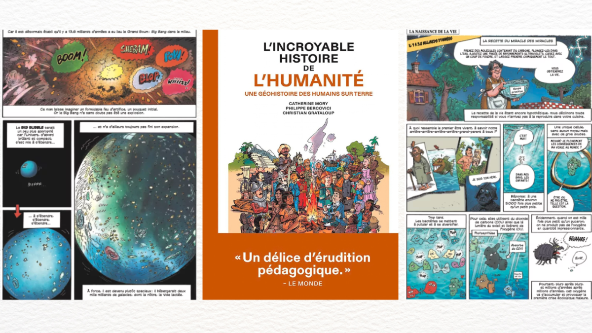 L'incroyable histoire de l'humanité - Catherine Mory, Jean Grataloup et Philippe Bercovici - Les Arènes BD