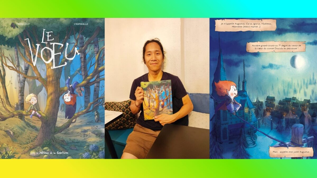 Interview de Virapheuille pour la bande dessinée Le vœu (éditions de la Gouttière) - Crédit photo : damien canteau /comixtrip
